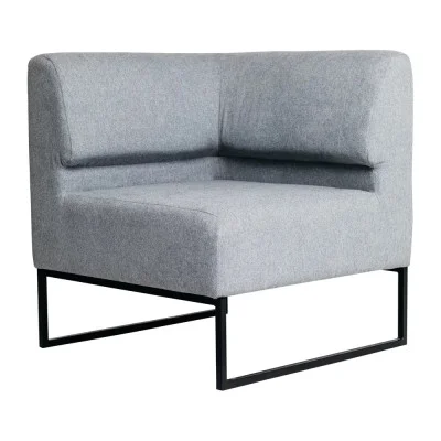 Modular unit of the sofa Lounge angular, upholstery La Manche Light Gray